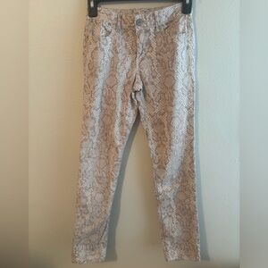 Gap girl’s size 12 Snake Print Skinny Pants adjustable waist